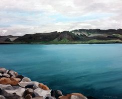 Painting, Iceland, Anny Langer Art